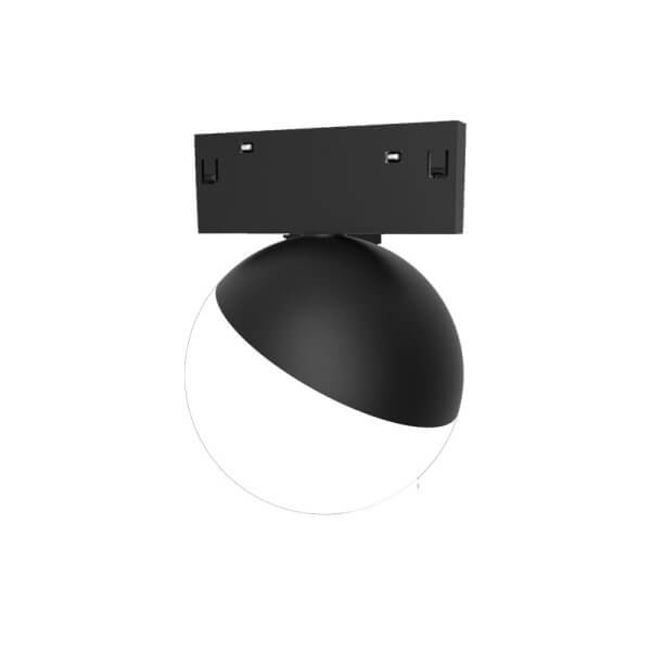 מידי כדור בדולח חצוי צמוד שחור LED10W