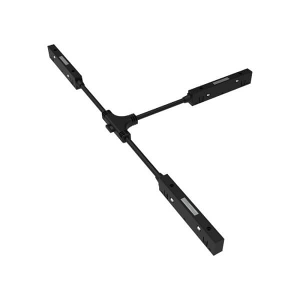 מידי מחבר T חשמלי לפרופיל שחור