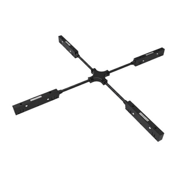 מידי מחבר+ חשמלי לפרופיל שחור